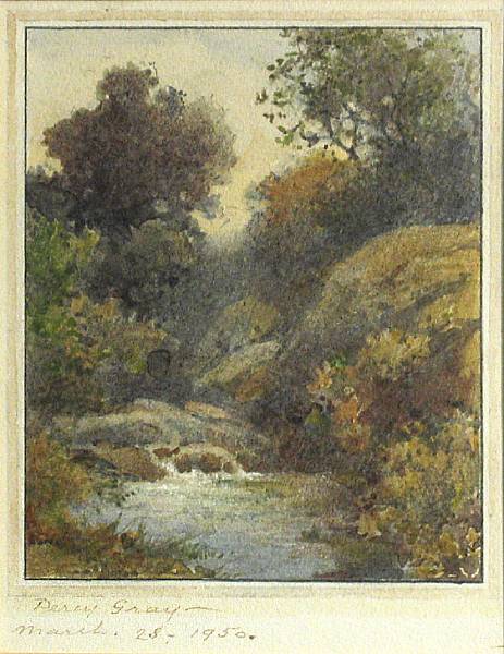 Appraisal: Percy Gray - A Quiet Creek signed and dated 'Percy