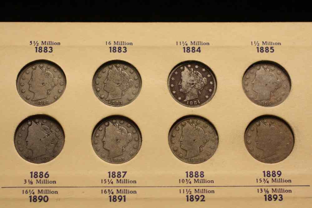 Appraisal: COINS - Complete Set of Liberty Head Nickels - AVG