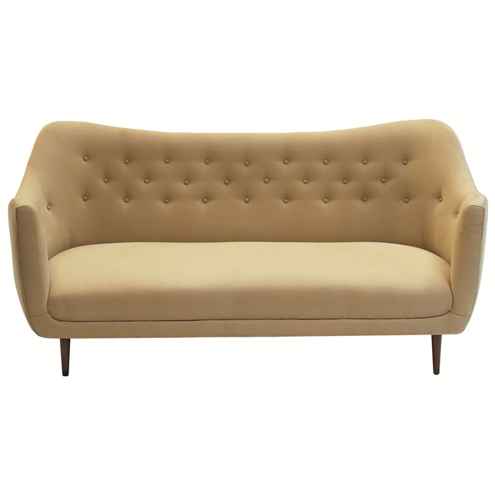 Appraisal: s Modern sofa in the style of Finn Juhl upholstered