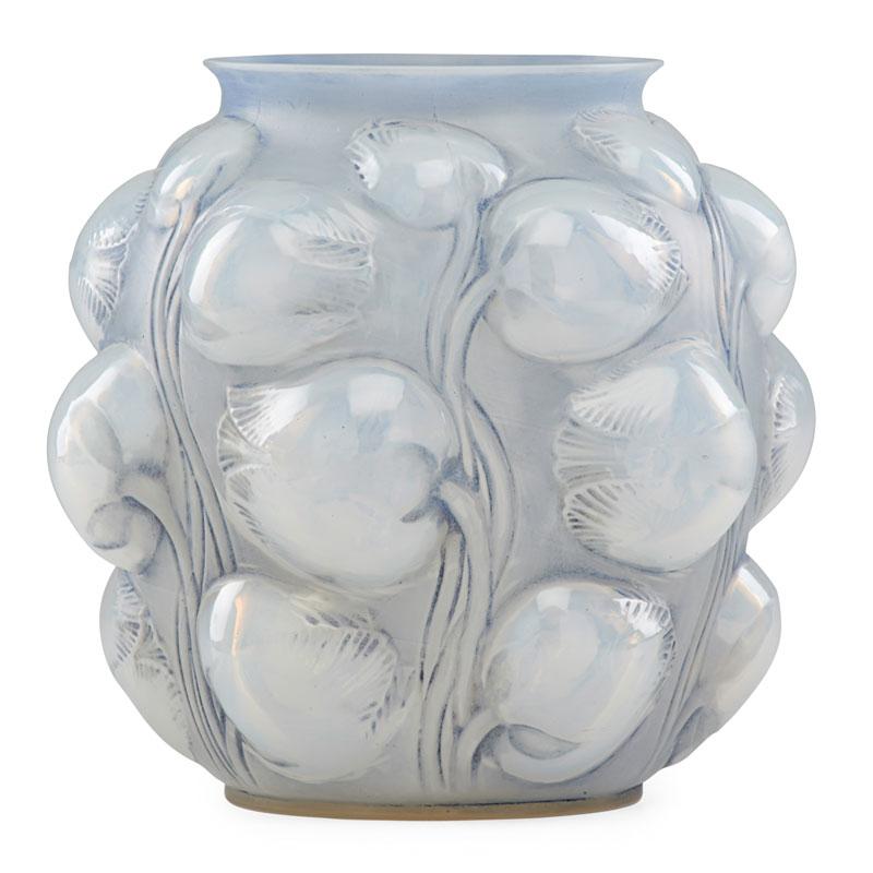 Appraisal: LALIQUE Tulipes vase Condition Report Excellent overall condition