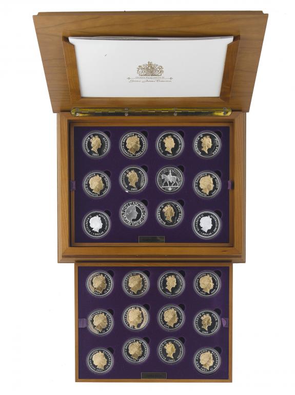 Appraisal: THE COMMONWEALTH ELIZABETH II GOLDEN JUBILEE COLLECTION silver silver gilt