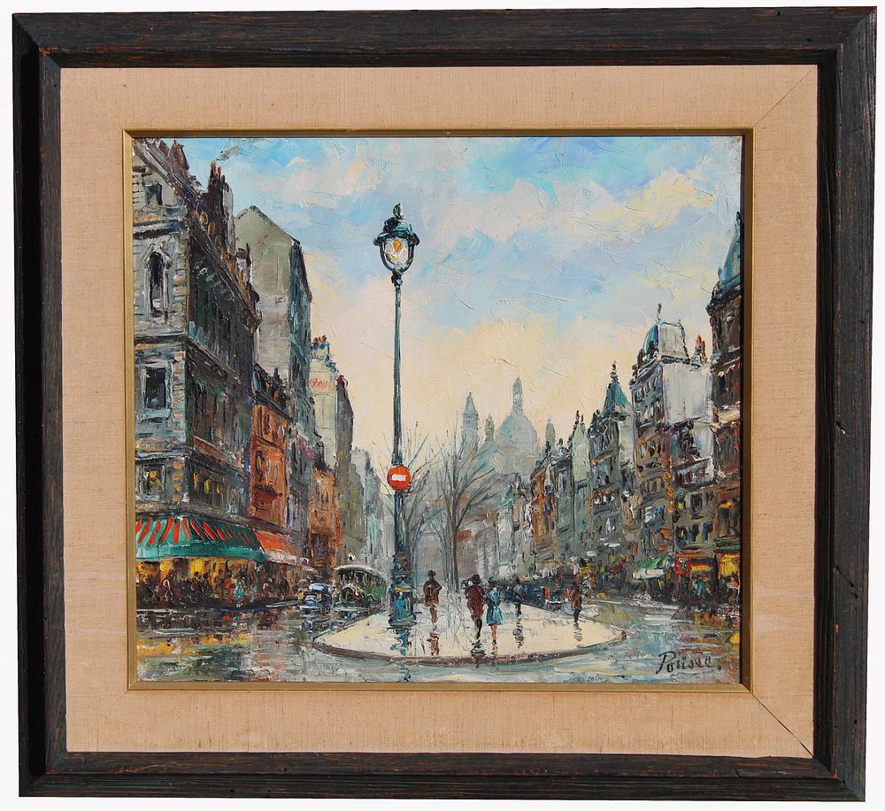 Appraisal: Julien Porisse Born Paris Street Scene Julien Porisse France Born