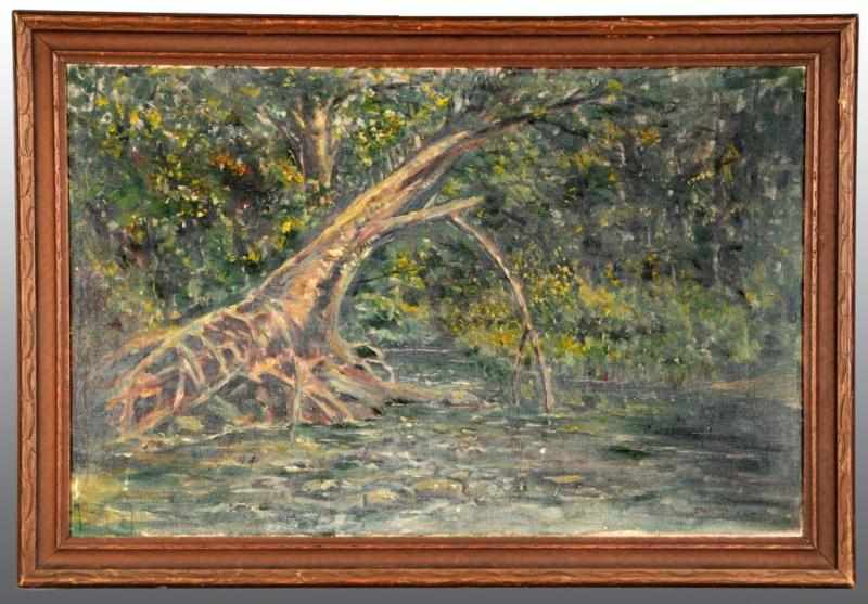 Appraisal: Oil on Canvas Painting by Dan Baker Description Depicts a