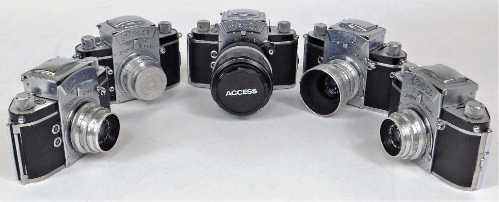 Appraisal: GROUP OF IHAGEE EXA SLR CAMERAS Group of Ihagee Exa