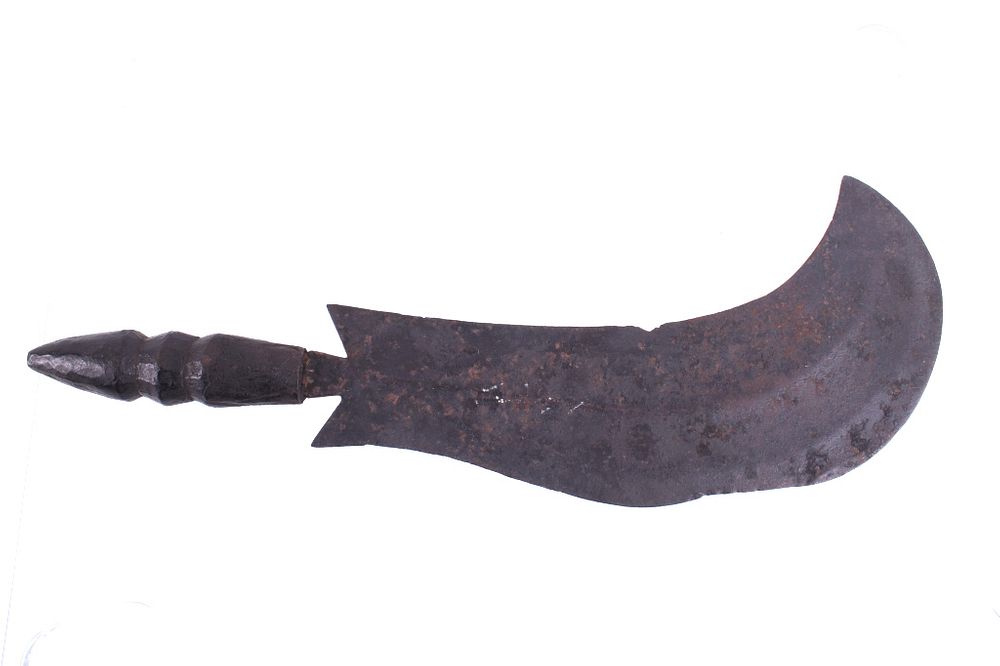 Appraisal: Incan Curved Full Tang Threshing Harvest Blade For your consideration