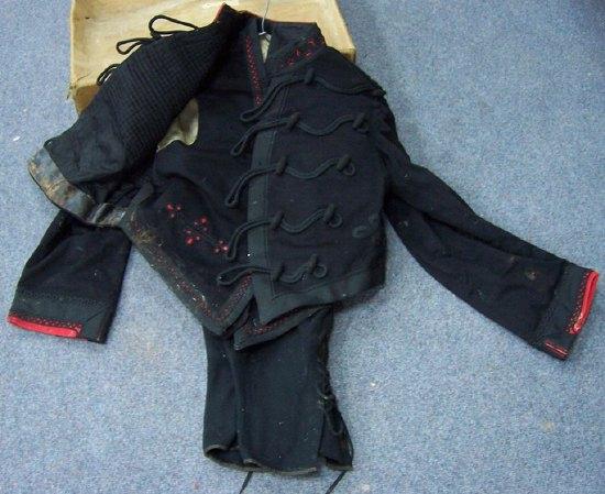 Appraisal: A Worcester Regiment officer's uniform comprising trousers jacket and waistcoat