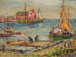 Appraisal: Reynolds Beal - Reynolds Beal - Rockport inner harbor Mixed