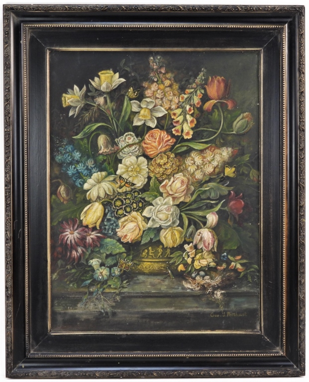 Appraisal: GEORGE J POTTHAST BOTANICAL STILL LIFE PAINTING United States th