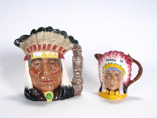 Appraisal: Royal Doulton Toby ''North American Indian'' '' tall and Burleigh