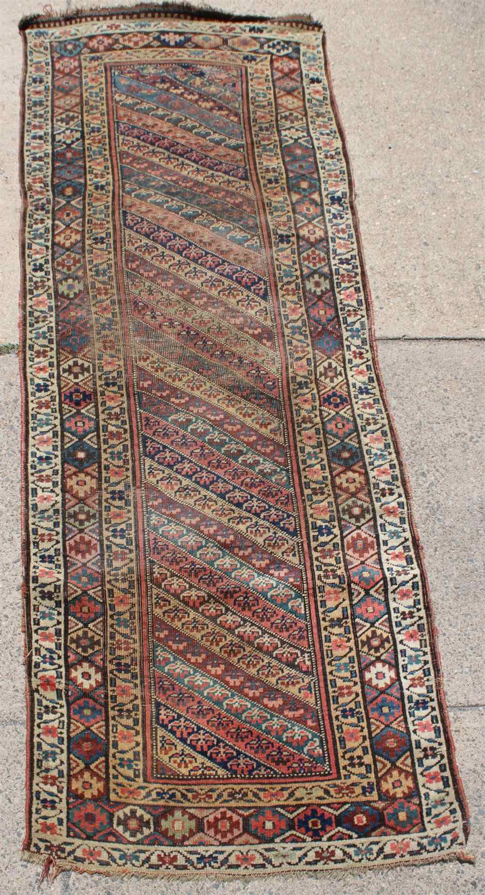 Appraisal: ANTIQUE CAUCASUS GENDGE RUG approx ' '' x ' ''