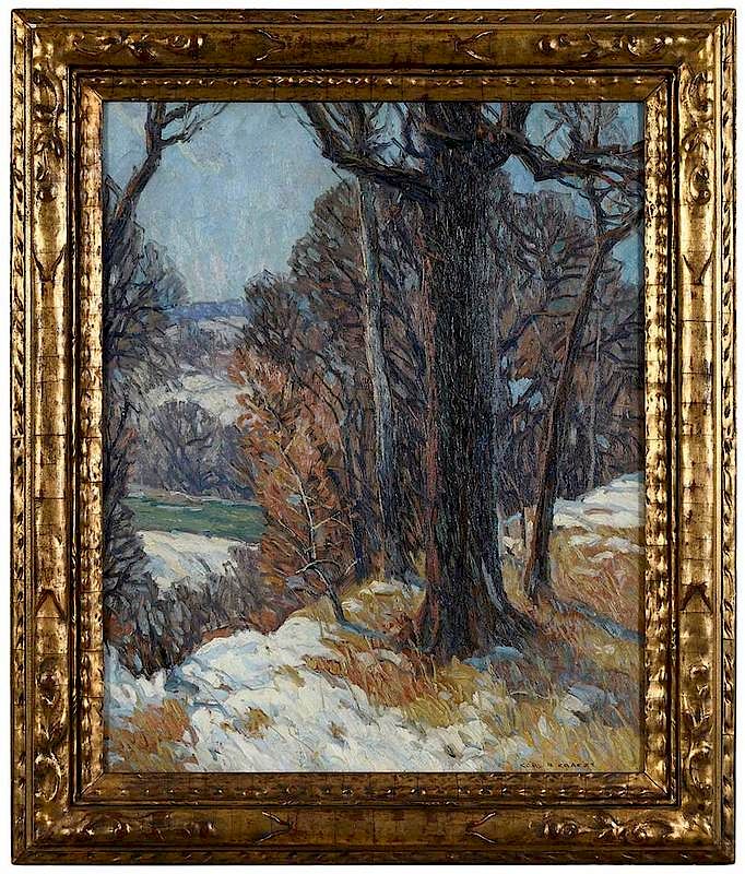 Appraisal: Carl Rudolph Krafft Ohio Missouri Indiana Illinois - Snow Patches