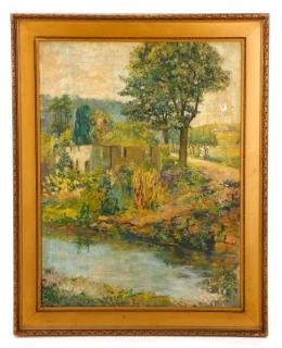 Appraisal: Ethel Wallace Untitled Ruins Along the Creek Ethel Wallace American