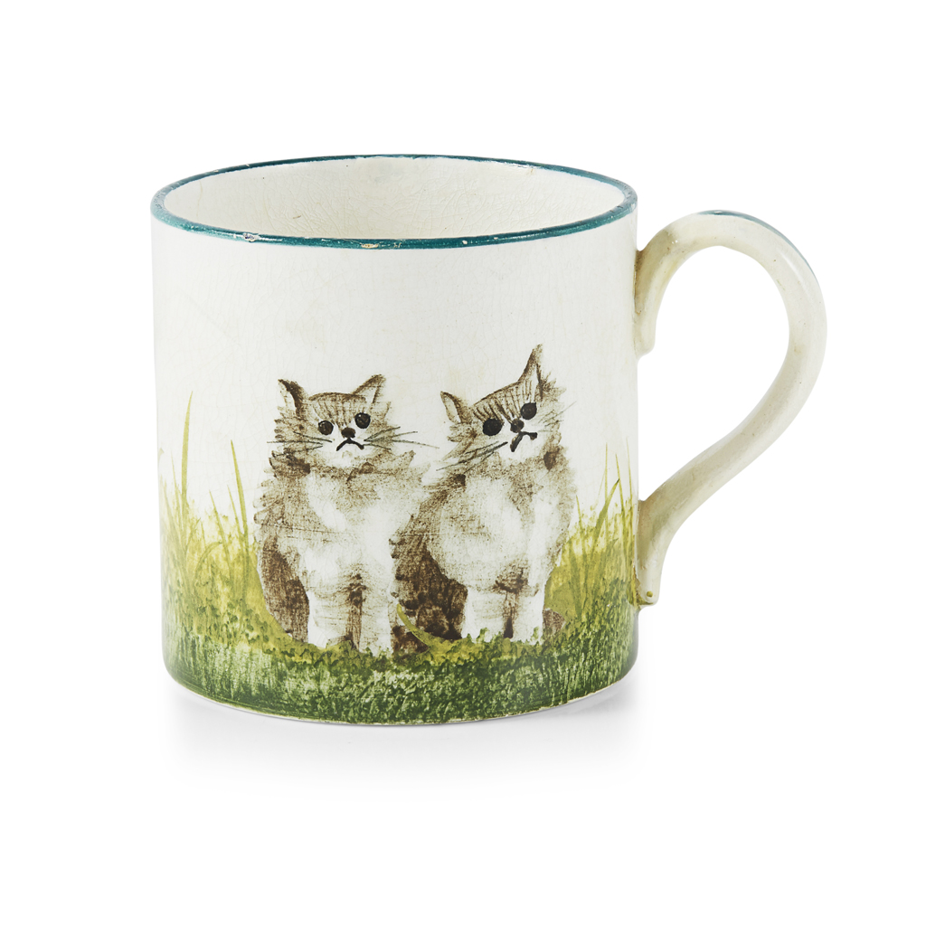 Appraisal: A SMALL AND RARE WEMYSS WARE MUG 'KITTENS' PATTERN CIRCA