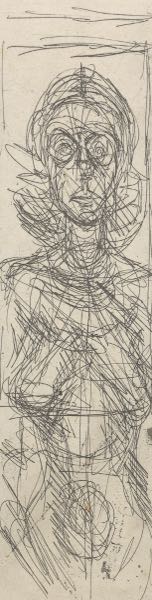 Appraisal: ALBERTO GIACOMETTI SWISS - x paper x image Annette de