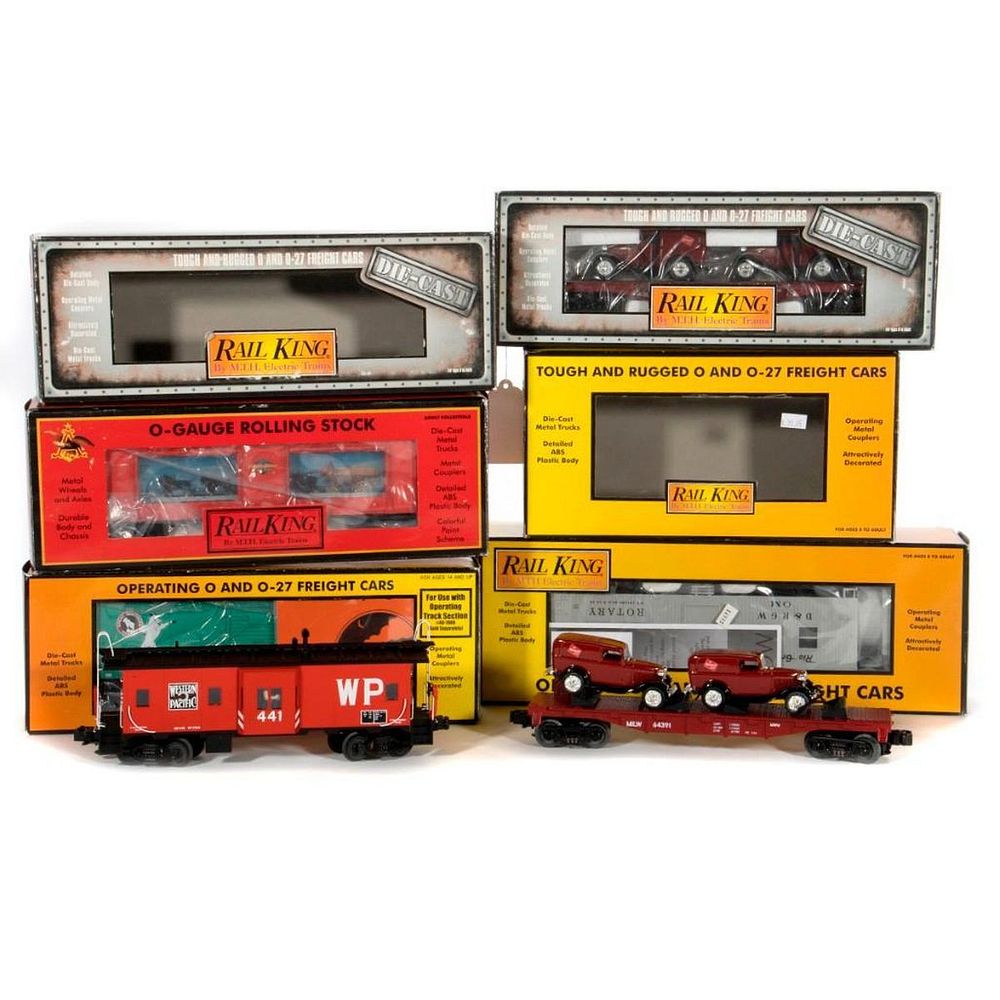 Appraisal: O Gauge MTH Freight Cars - Milwaukee Diecast Flat Car