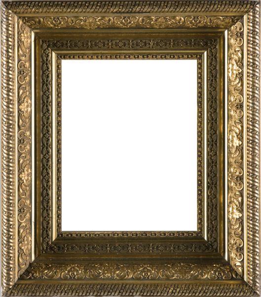 Appraisal: American Gilt Frame th Century floral foliate strapwork decoration to