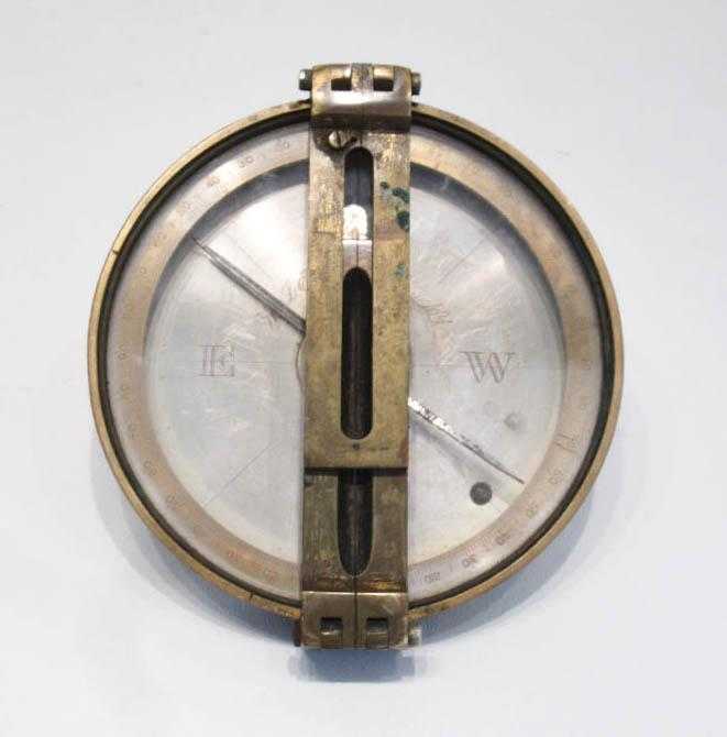 Appraisal: W L E GURLEY SURVEYORS COMPASS having inch glass covered