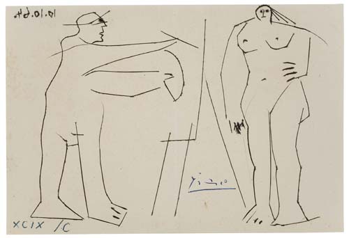 Appraisal: PABLO PICASSO Le Picasso de Poche Drypoint x mm x