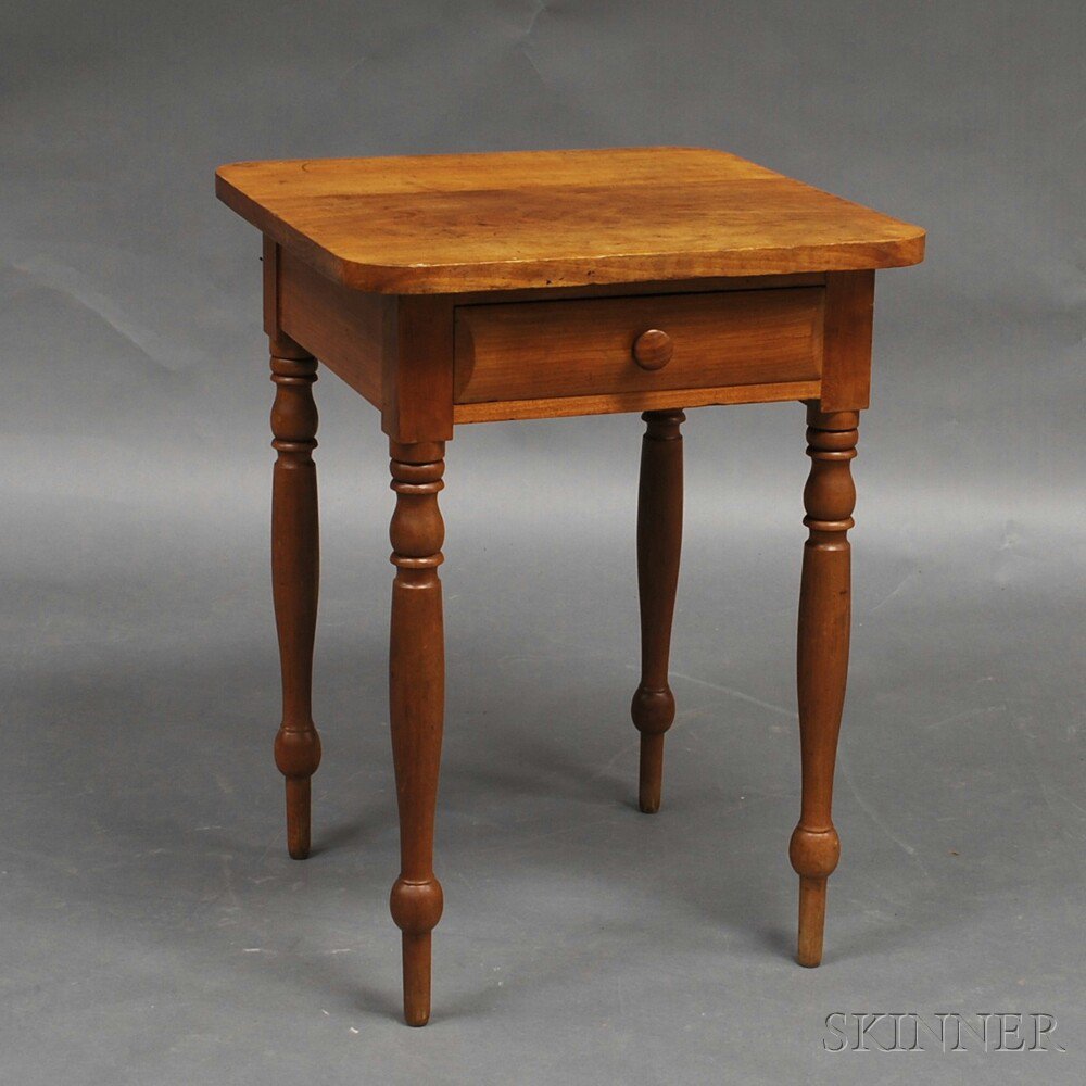 Appraisal: Federal Cherry One-drawer Stand possibly Pennsylvania early th century the