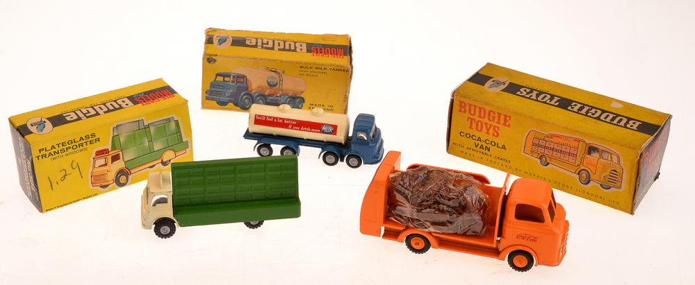 Appraisal: X BUDGIE MODELS INCLUDING COCA-COLA VAN WITH LEAFLET CRATES UNOPENED