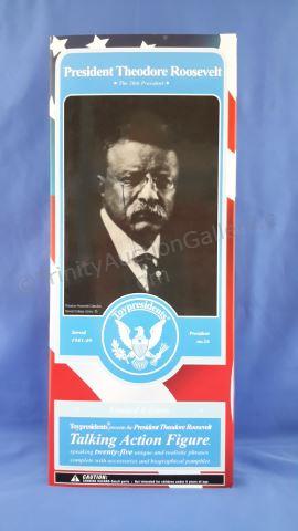 Appraisal: Theodore Roosevelt L E Talking Action Figure New in the