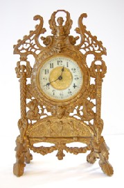 Appraisal: LATE TH CENTURY GILTMETAL FRAMED CLOCK