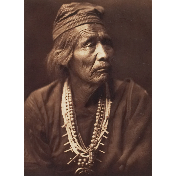 Appraisal: Edward Sheriff Curtis photogravure ''Nesjaja Hatali Navaho '' Plate margin