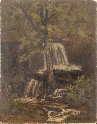 Appraisal: ROBERT L PYNE - BRONX RIVER Oil on academy board