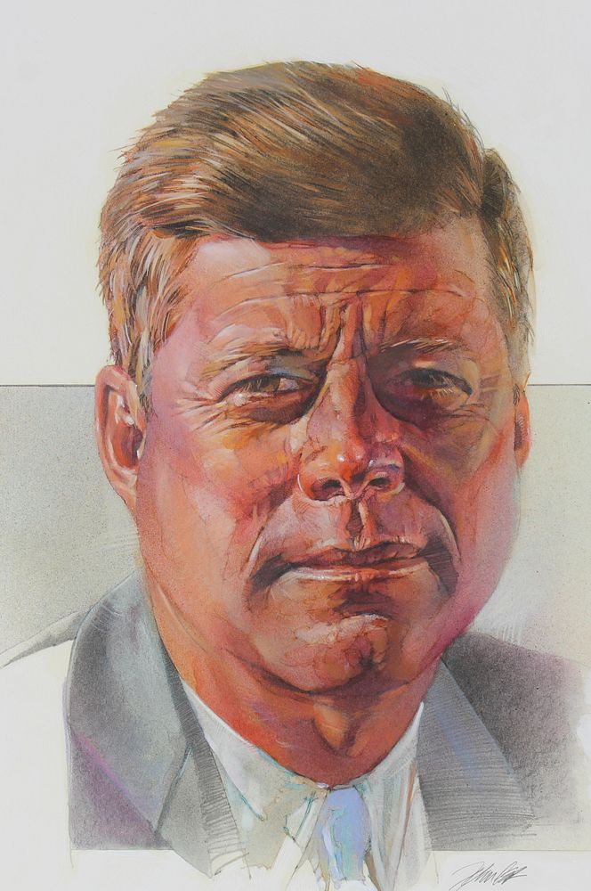 Appraisal: Mark Schuler B John F Kennedy Original Mark Schuler American