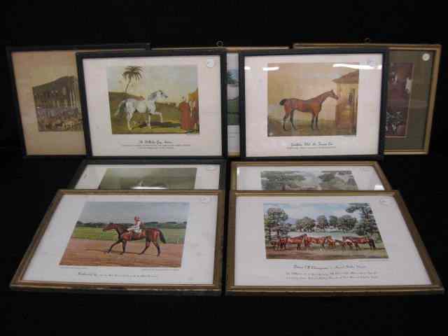 Appraisal: Equestrian Related Framed Prints