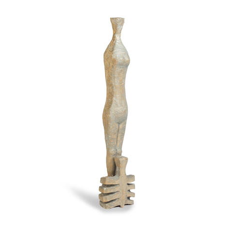 Appraisal: Thomas Whalen RSA - Adam's Rib Carved wood highlighted with