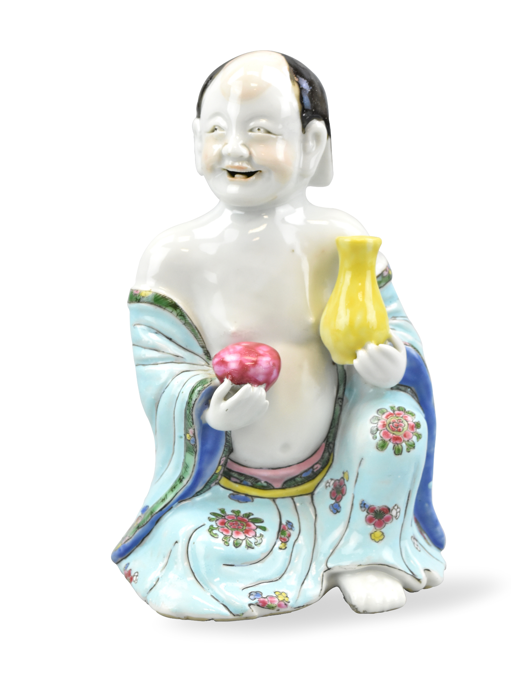 Appraisal: A Chinese famille rose figure of Luohan th Century Qianlong