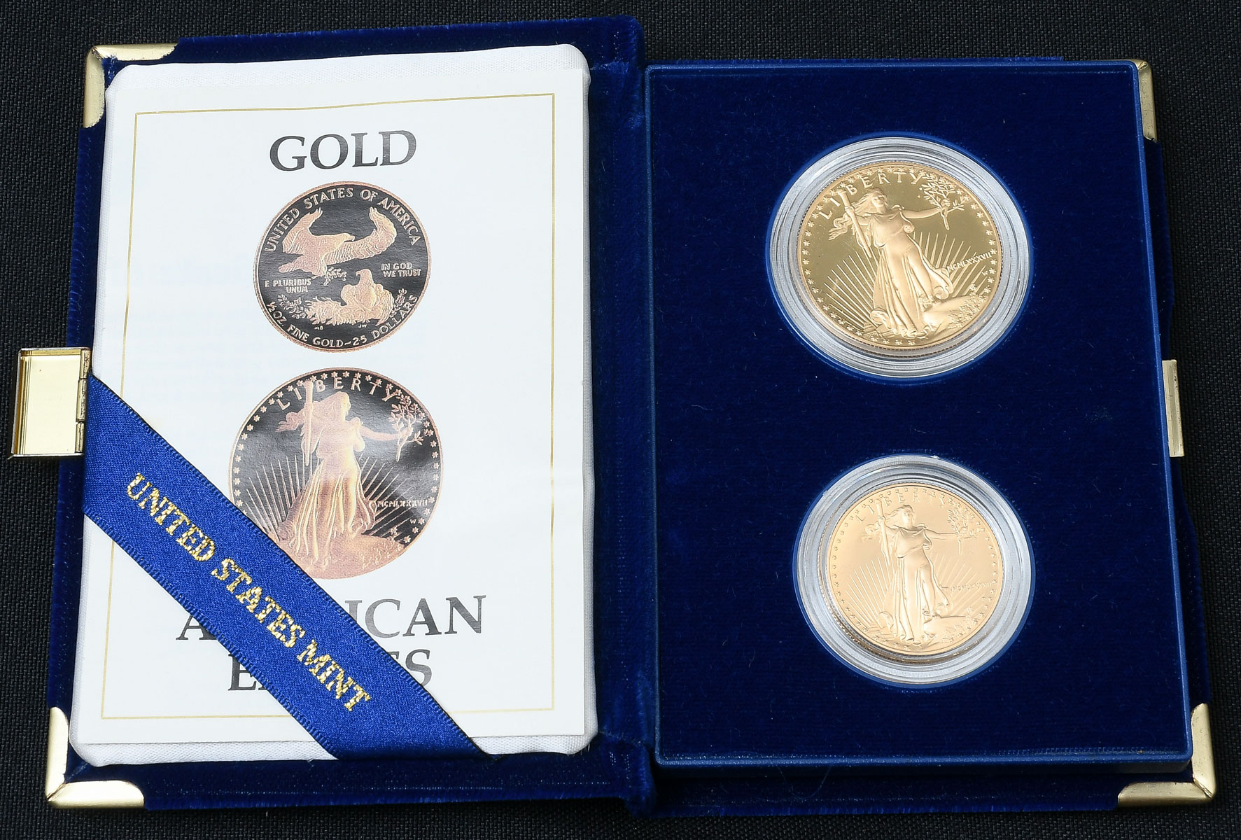 Appraisal: AMERICAN EAGLE PROOF GOLD BULLION COINS Comprising - one-ounce West