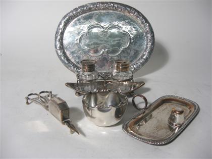 Appraisal: Collection of Sheffield and silver plate hollow ware th century