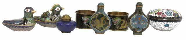 Appraisal: lot of Chinese cloisonne enamel including snuff bottles one with