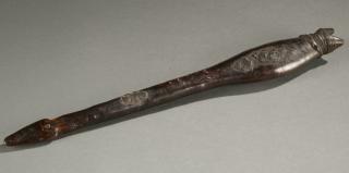 Appraisal: West African wooden flute th century A wooden flute with