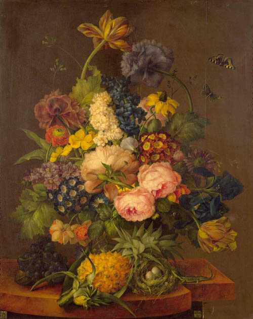 Appraisal: PETTER FRANZ XAVER Vienna Circle of Floral still life with