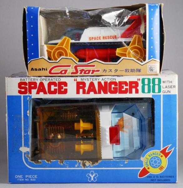 Appraisal: Lot of Japanese Battery-Operated Space Toys Description Circa s Includes