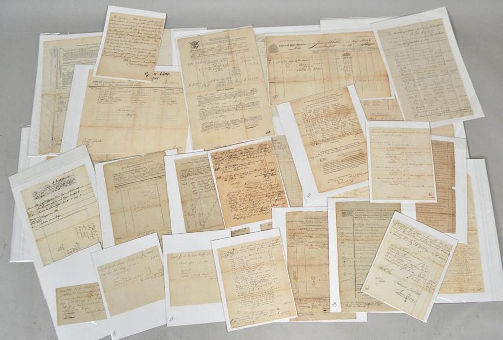 Appraisal: Group Port of Philadelphia Shipping Documents early to mid th