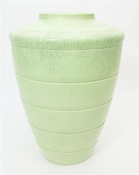 Appraisal: KEITH MURRAY FOR WEDGWOOD SHOULDERED VASE CIRCA glazed earthenware the