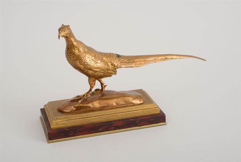 Appraisal: ATTRIBUTED TO ANTOIN LOUIS BARYE - FAISON Bronze dor with