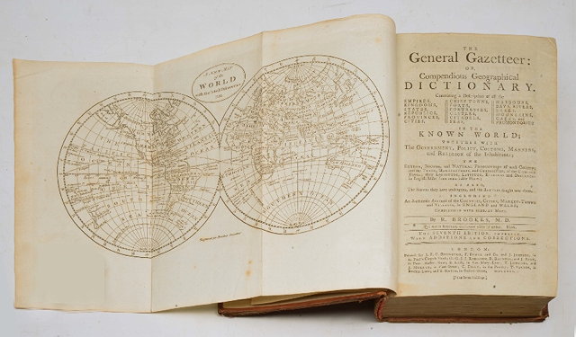 Appraisal: BROOKES R The General Gazetteer or Compendious Geographical Dictionary Rivington