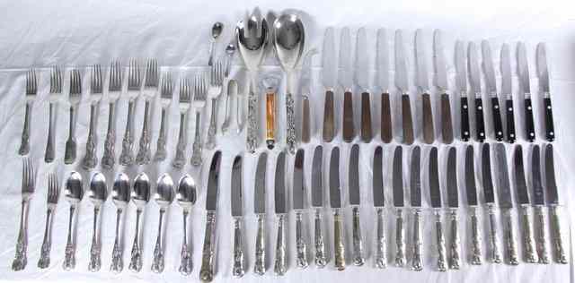 Appraisal: Sundry King's pattern and other cutlery