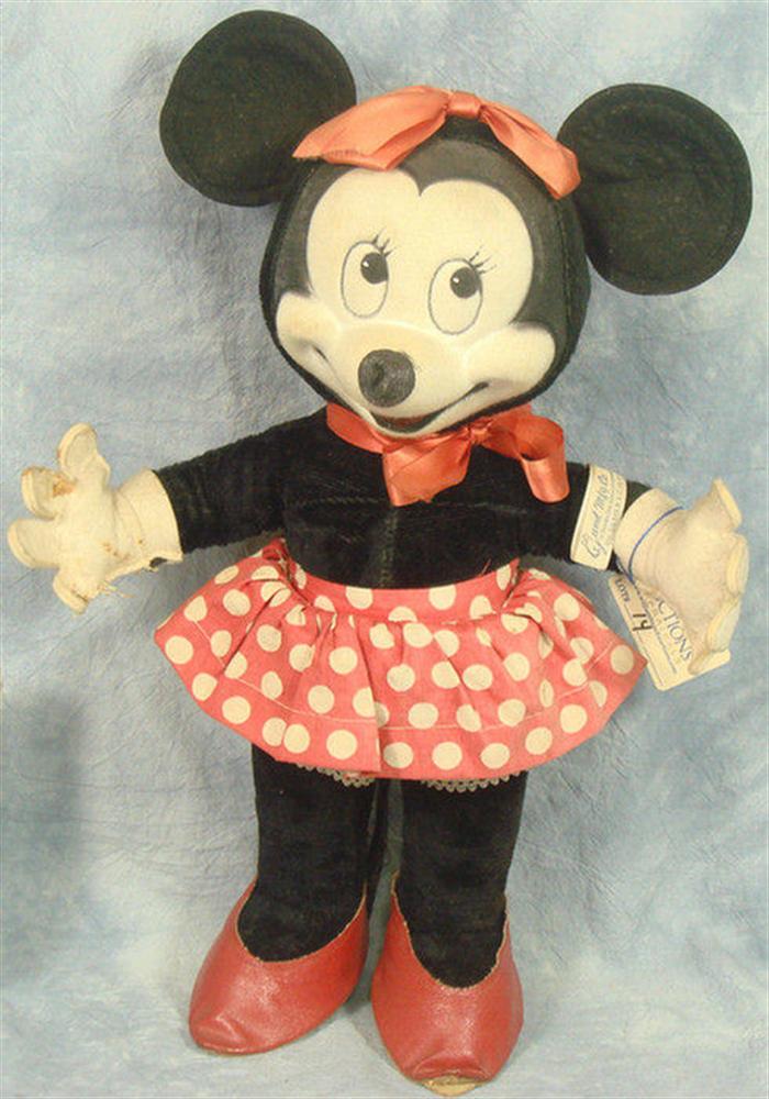 Appraisal: Gund Minnie Mouse plush inches tall still has tag on