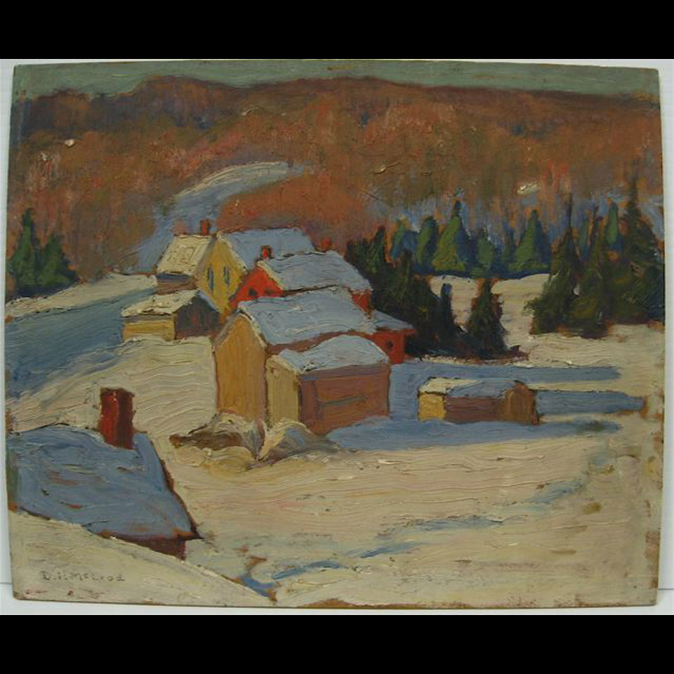 Appraisal: WINTER STUDY DONALD IVAN MCLEOD - CANADIAN OIL ON PANEL