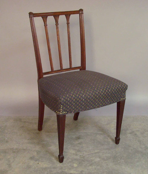 Appraisal: English Hepplewhite mahogany dining chair ca