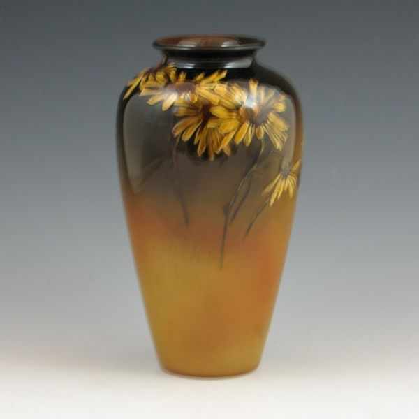 Appraisal: Rookwood Standard Glaze vase from with floral decoration Marked with