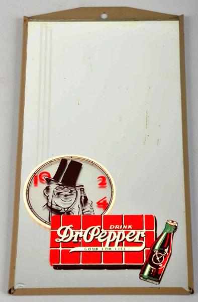 Appraisal: Small Dr Pepper Mirror Sign Description Circa s In its