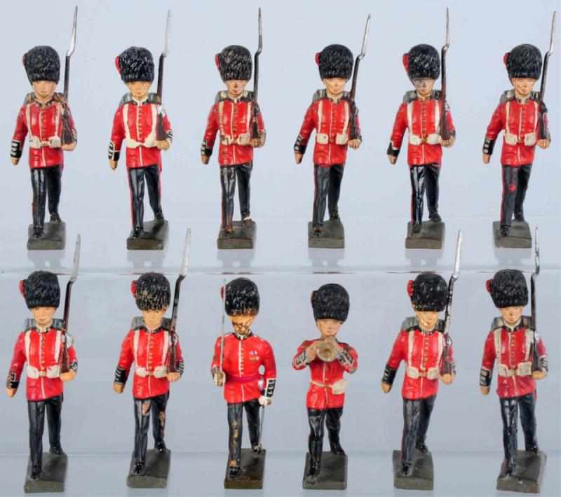 Appraisal: Lot of Lineol cm British Guard Group Officer has paint