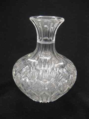 Appraisal: Cut Glass Carafe diamond thumbprintdecor - '' brilliant period excellent